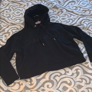 Calvin Klein Performance Cropped Hoodie- Size L